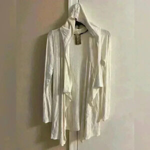 Dolan Anthropologie cardigan open‎ front draped hooded with pockets. Medium